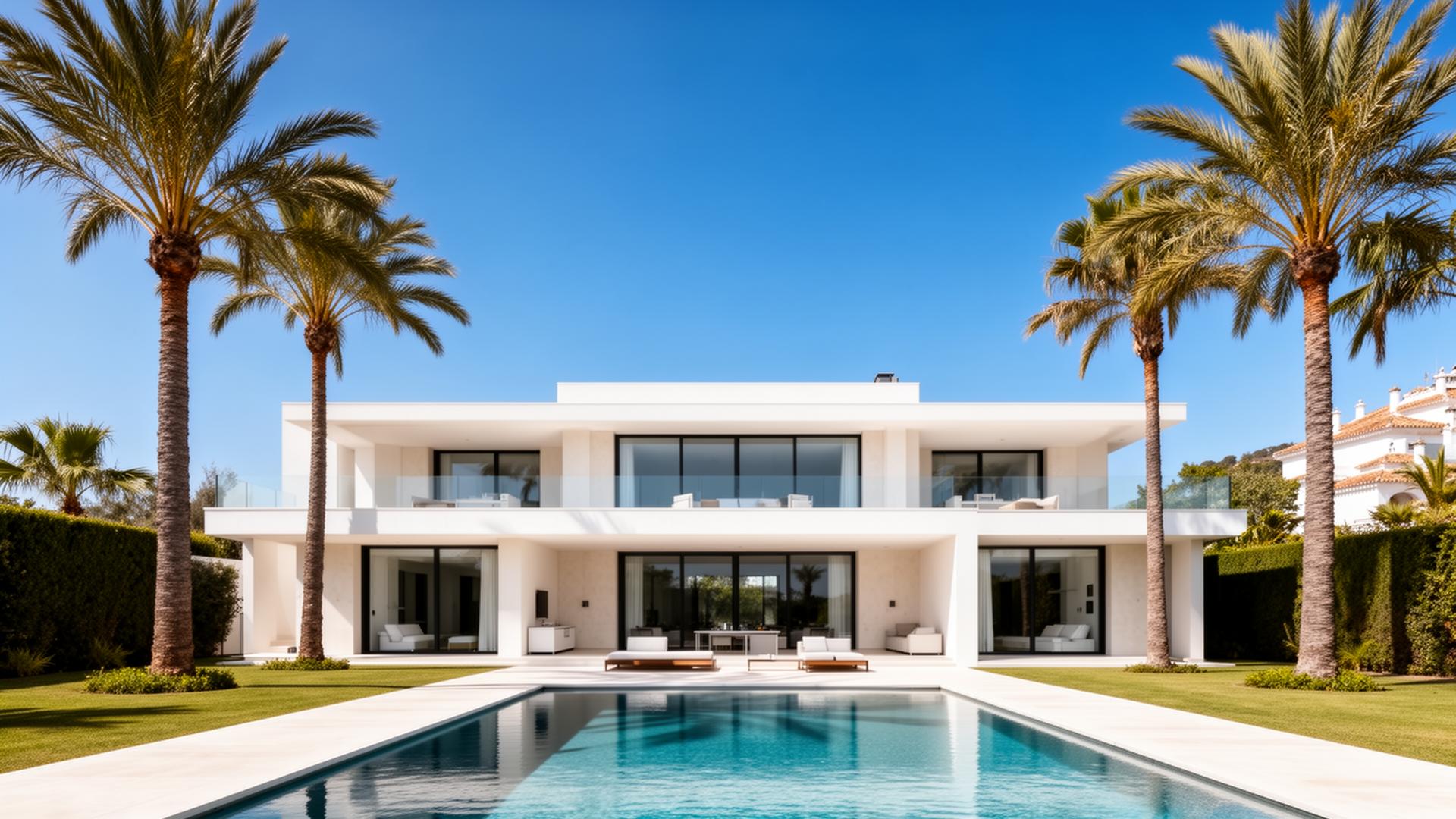 Moderne villa met zeezicht